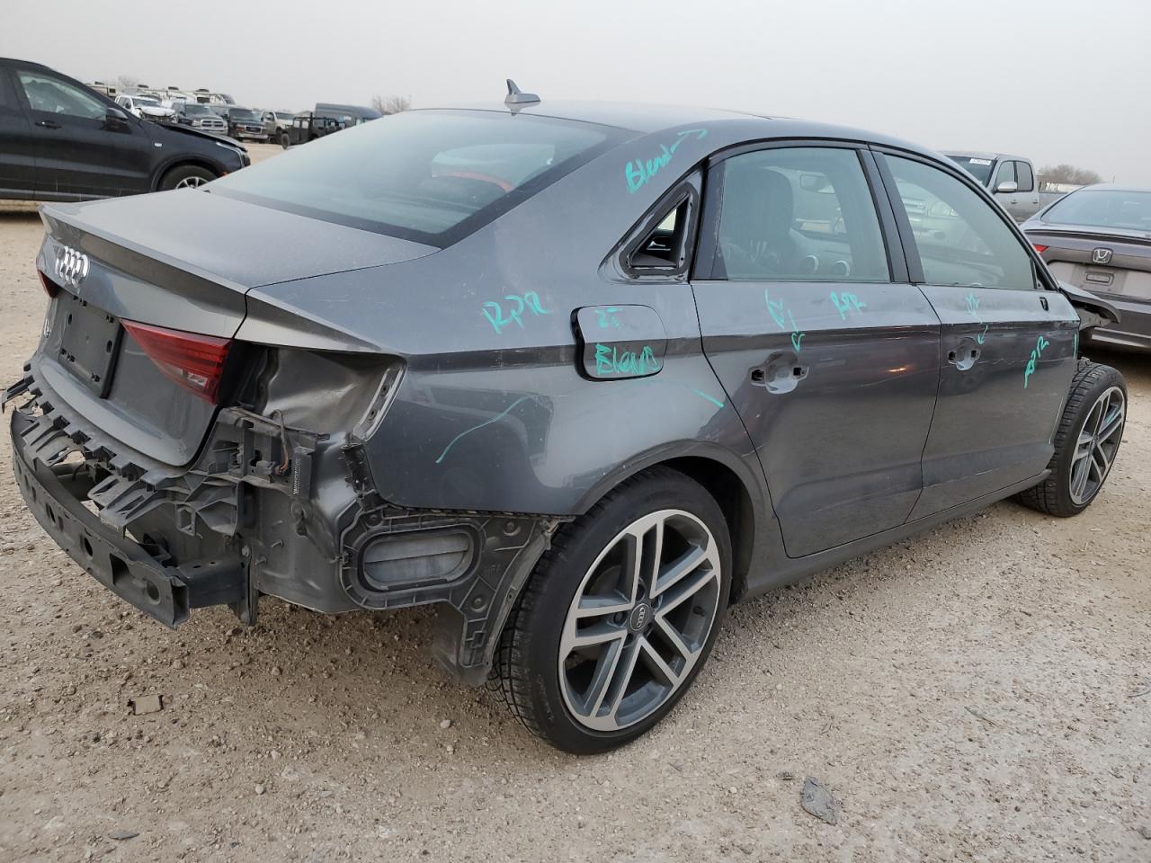 2018 Audi A3 VIN WAUAUGFF3J1013668 Copart auction photo, all over / minor dent/scratches damage thumbnail 3