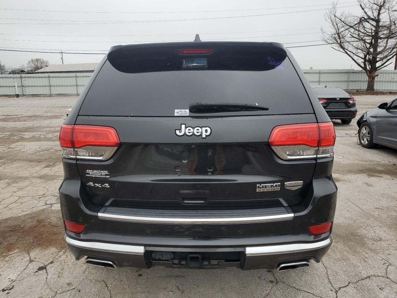 2014 Jeep Grand Cherokee VIN 1C4RJFJT5EC124092 Copart auction photo, front end / side damage thumbnail 6