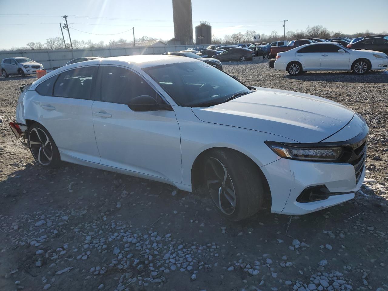2022 Honda Accord VIN 1HGCV1F4XNA092610 Copart auction photo, rear end / front end damage thumbnail 4