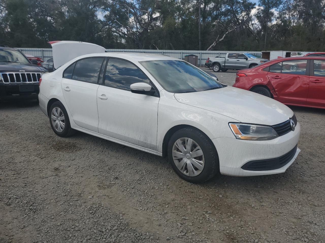 2014 Volkswagen Jetta VIN 3VWD17AJ0EM366153 Copart auction photo, rear end damage thumbnail 4