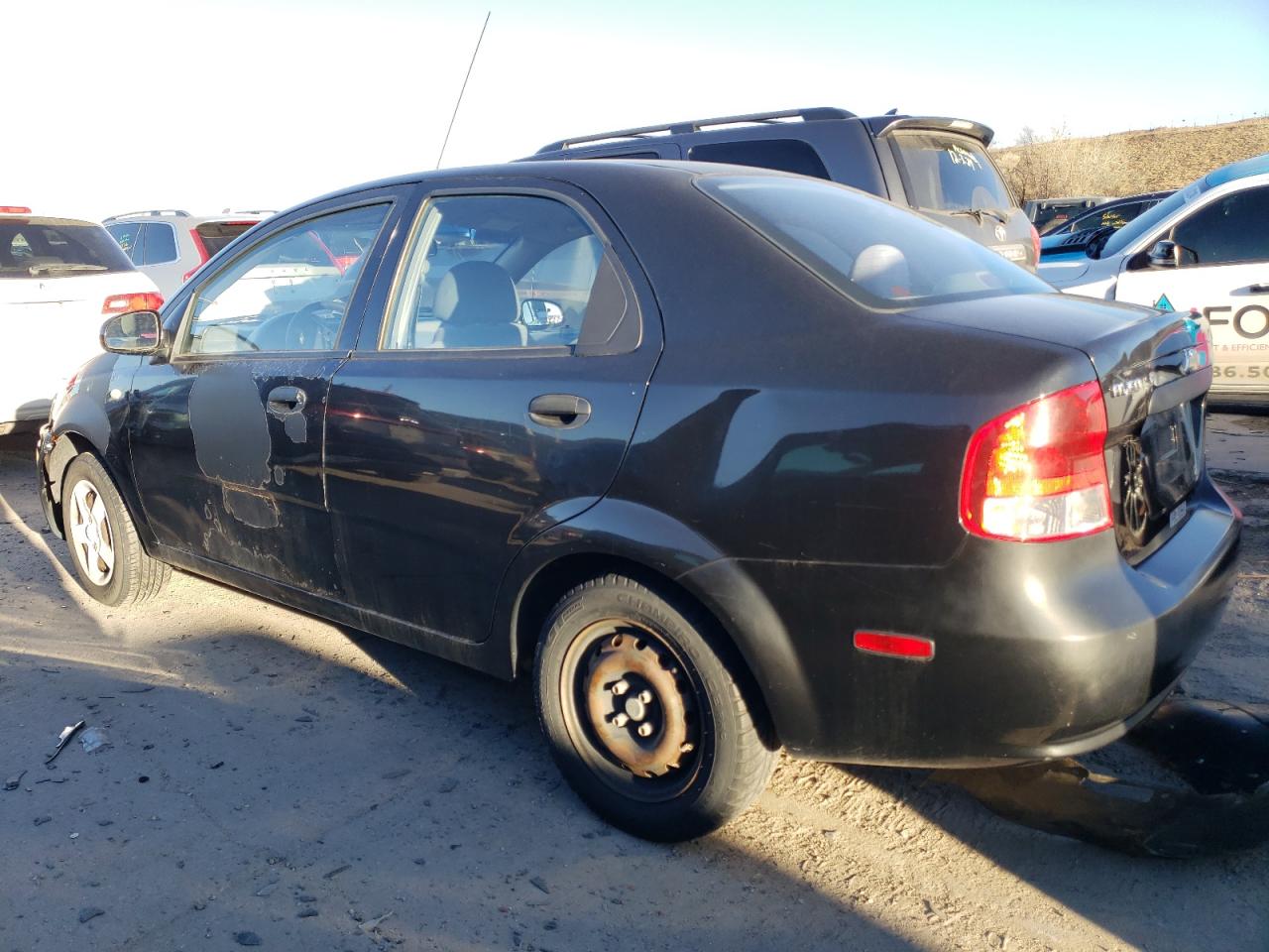 2005 Chevrolet Aveo VIN KL1TD52675B356612 Copart auction photo, front end / hail damage thumbnail 2
