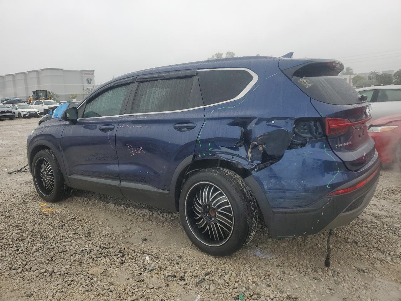 2021 Hyundai Santa Fe VIN 5NMS14AJ7MH350879 Copart auction photo, rear end damage thumbnail 2