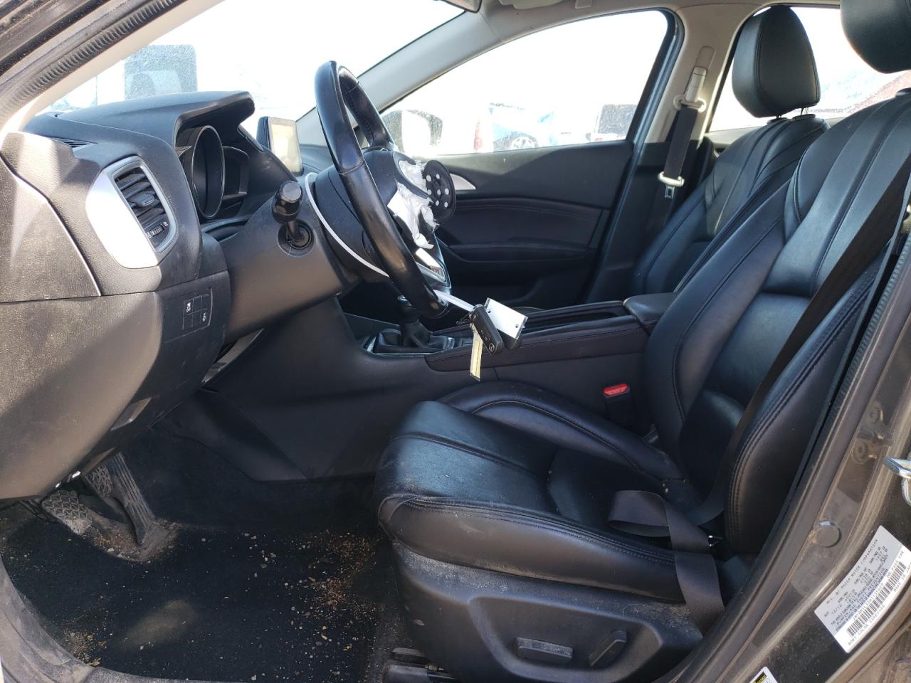 2017 Mazda 3 VIN JM1BN1L33H1135629 Copart auction photo, front end / hail damage thumbnail 7