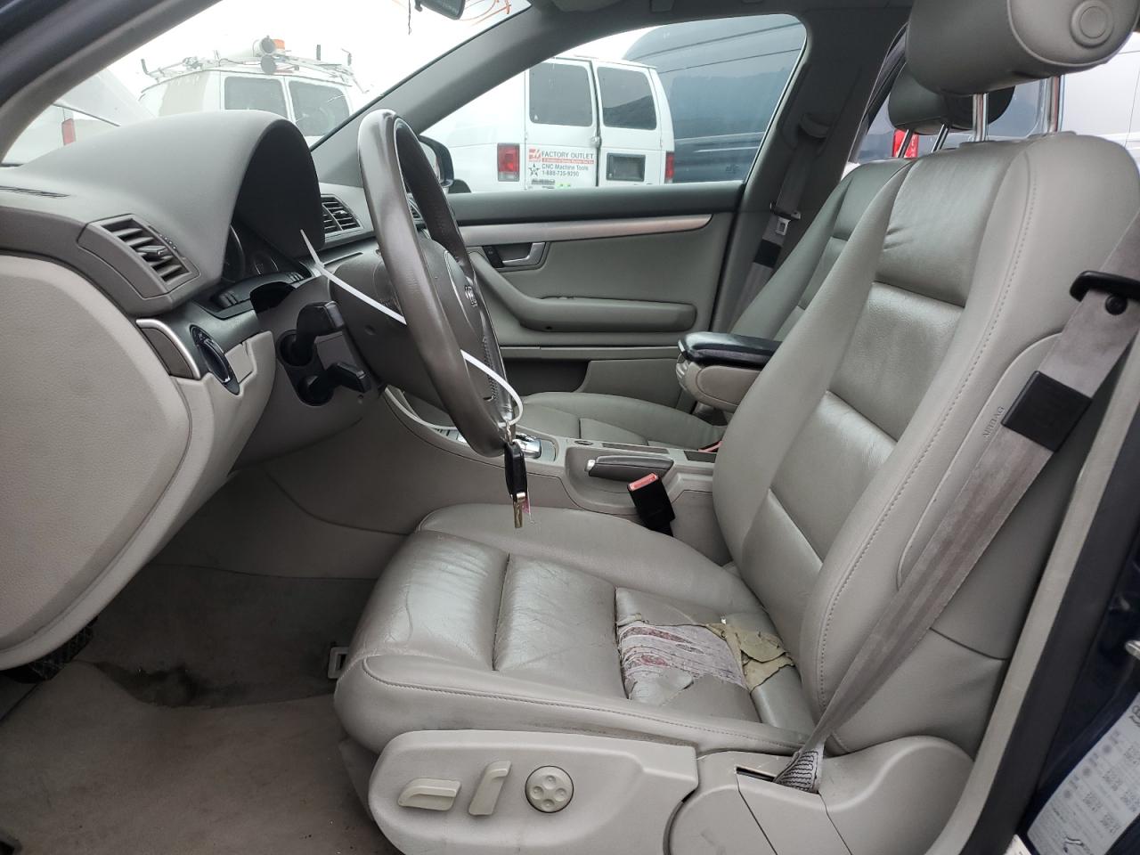 2005 Audi A4 VIN WAUJC68E25A033580 Copart auction photo, side / front end damage thumbnail 7