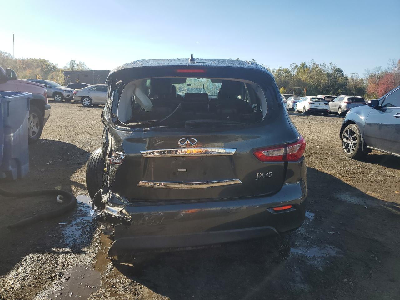 2013 Infiniti JX VIN 5N1AL0MMXDC316708 Copart auction photo, rear end / front end damage thumbnail 6