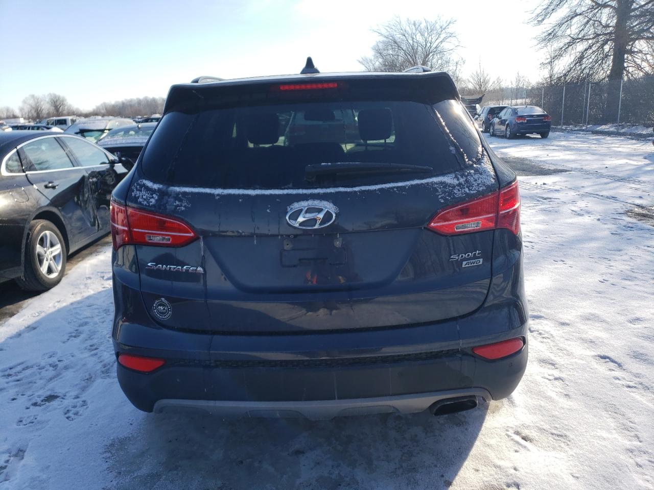 2014 Hyundai Santa Fe VIN 5XYZUDLB5EG211616 Copart auction photo, front end / minor dent/scratches damage thumbnail 6