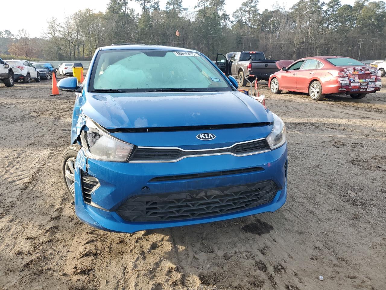 2021 KIA Rio VIN 3KPA24AD9ME382601 Copart auction photo, side damage thumbnail 5