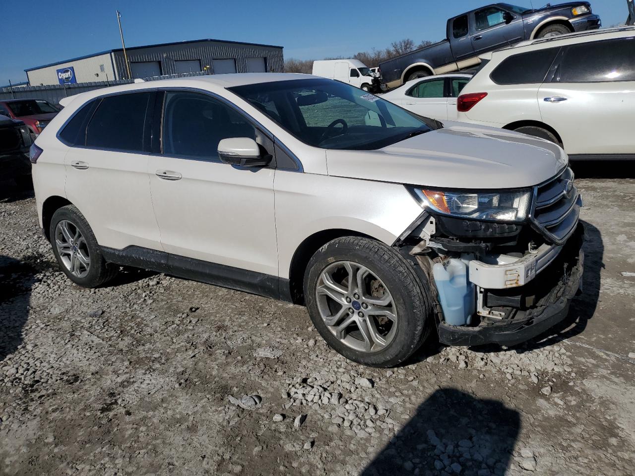 2016 Ford Edge VIN 2FMPK3K95GBB13422 Copart auction photo, front end damage thumbnail 4
