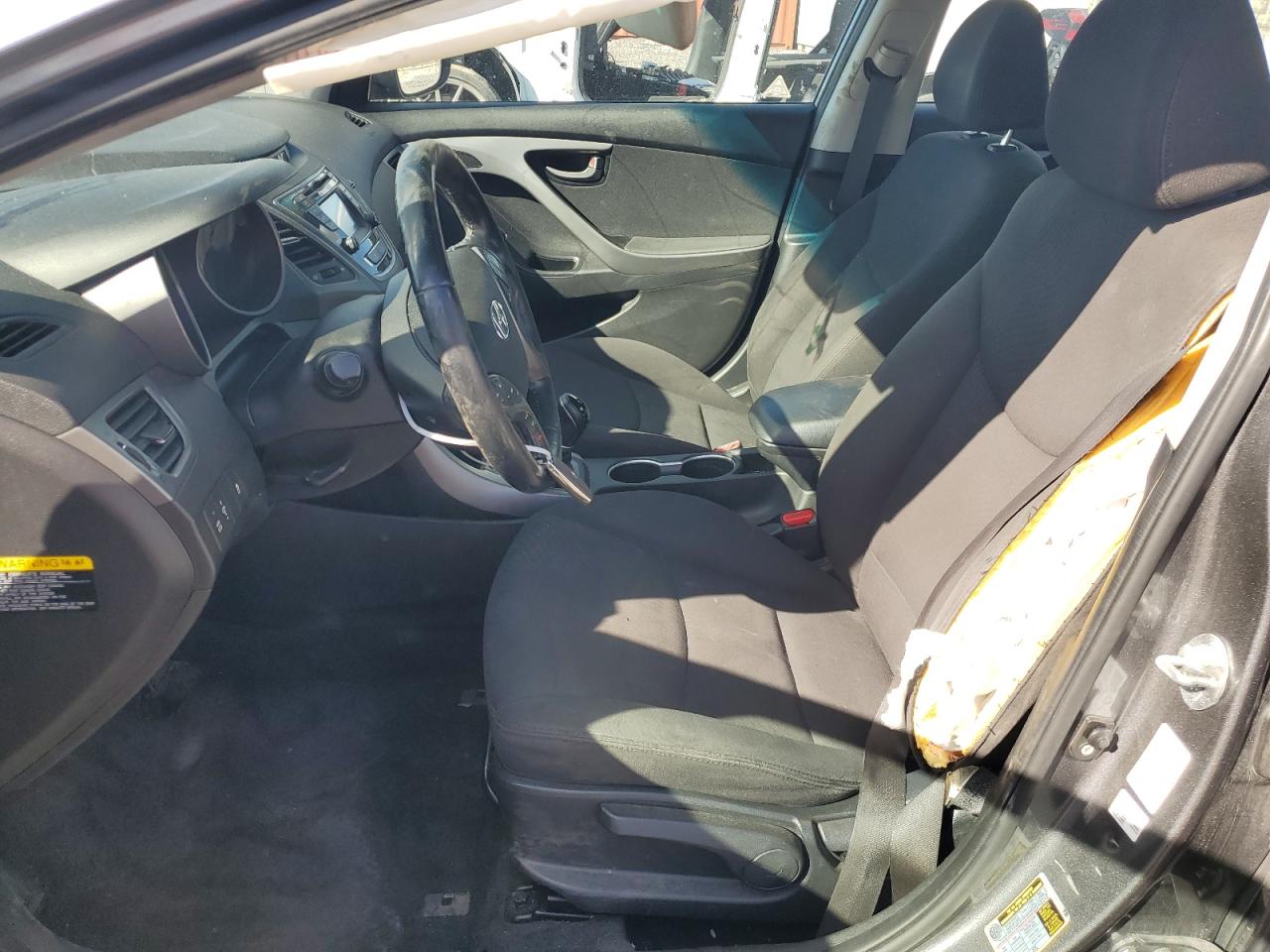 2016 Hyundai Elantra VIN KMHDH4AE4GU636866 Copart auction photo, front end / rear end damage thumbnail 7