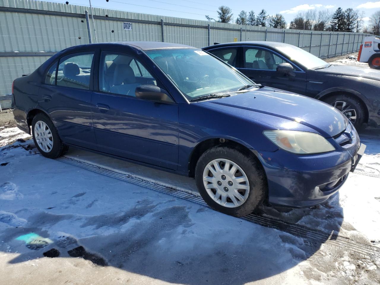 2004 Honda Civic VIN 2HGES16504H504754 Copart auction photo, rear end / front end damage thumbnail 4