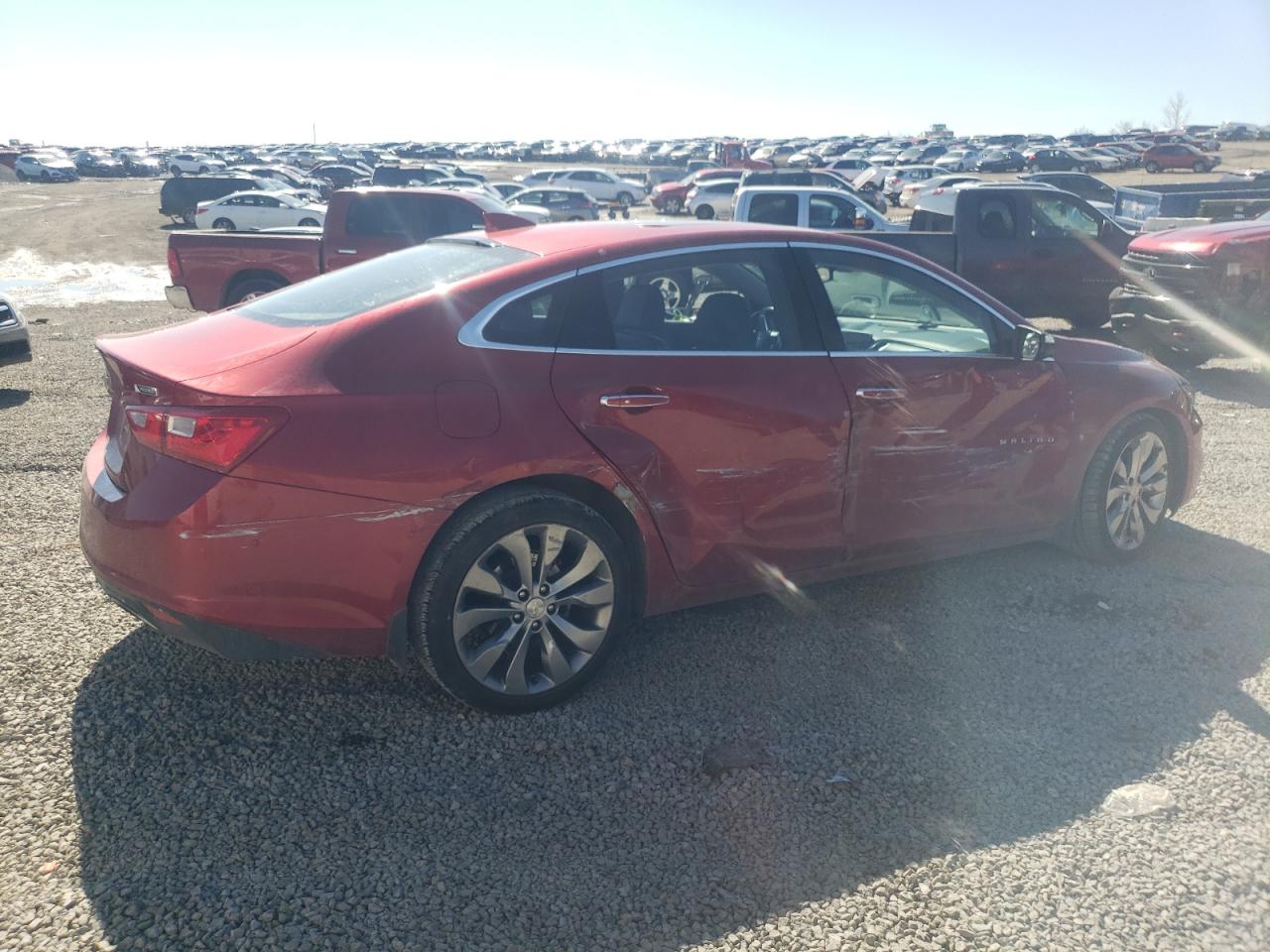 2016 Chevrolet Malibu VIN 1G1ZH5SX2GF189886 Copart auction photo, side damage thumbnail 3