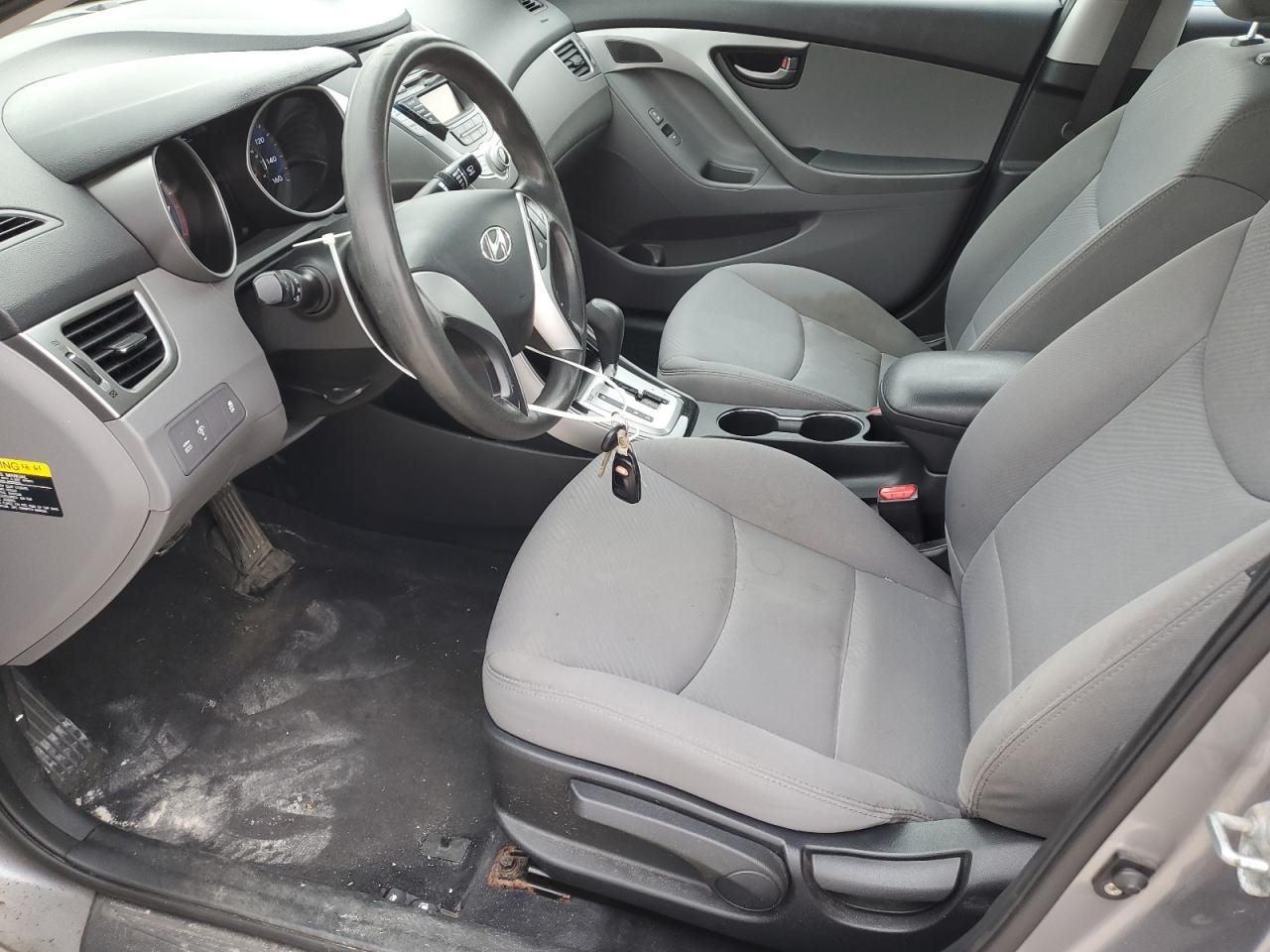 2012 Hyundai Elantra VIN KMHDH4AE9CU448855 Copart auction photo, undercarriage / minor dent/scratches damage thumbnail 8