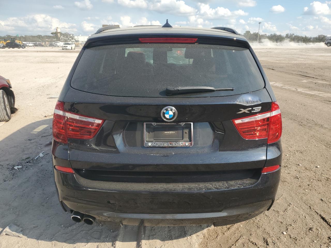 2014 BMW X3 VIN 5UXWX9C50E0D29288 Copart auction photo, top/roof damage thumbnail 6