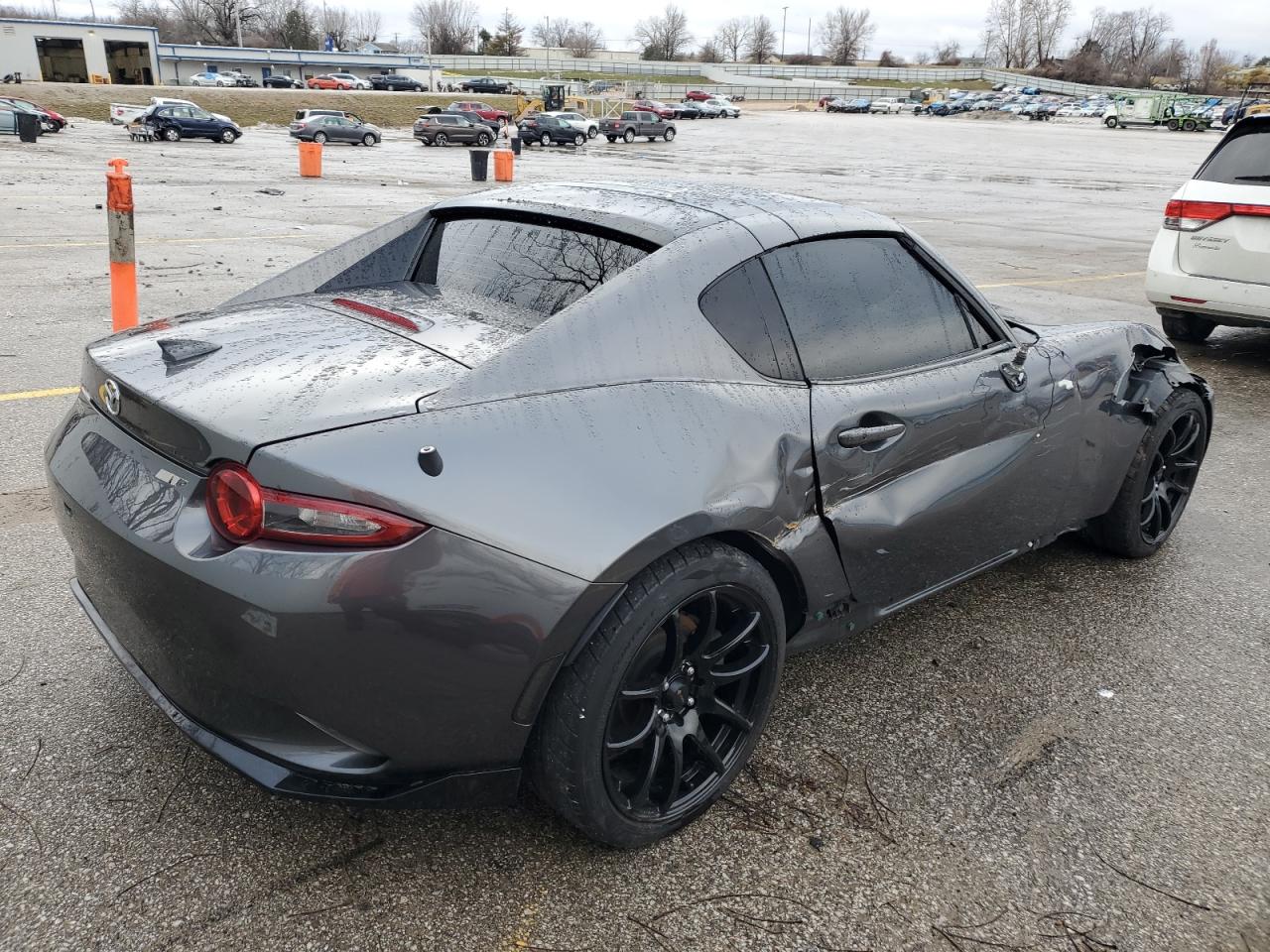 2019 Mazda MX-5 VIN JM1NDAM72K0303288 Copart auction photo, front end / side damage thumbnail 3