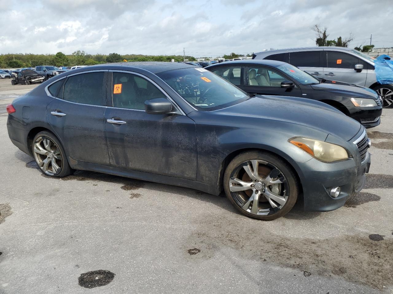 2011 Infiniti M VIN JN1AY1AP3BM520058 Copart auction photo, front end damage thumbnail 4