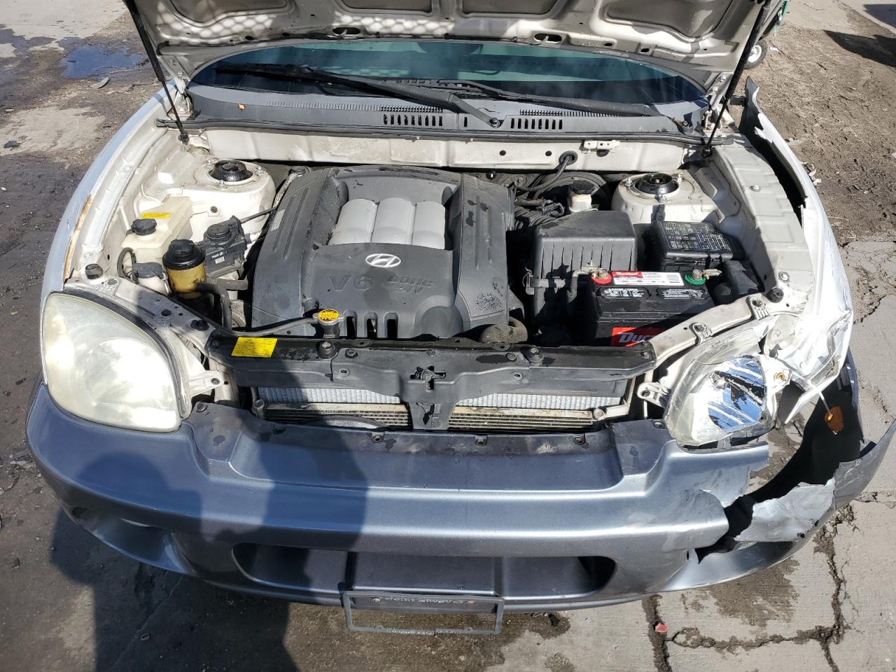 2003 Hyundai Santa Fe VIN KM8SC73D73U343355 Copart auction photo, front end / side damage thumbnail 12