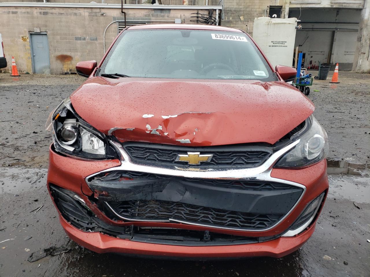 2022 Chevrolet Spark VIN KL8CD6SA9MC709680 Copart auction photo, front end / frame damage damage thumbnail 5