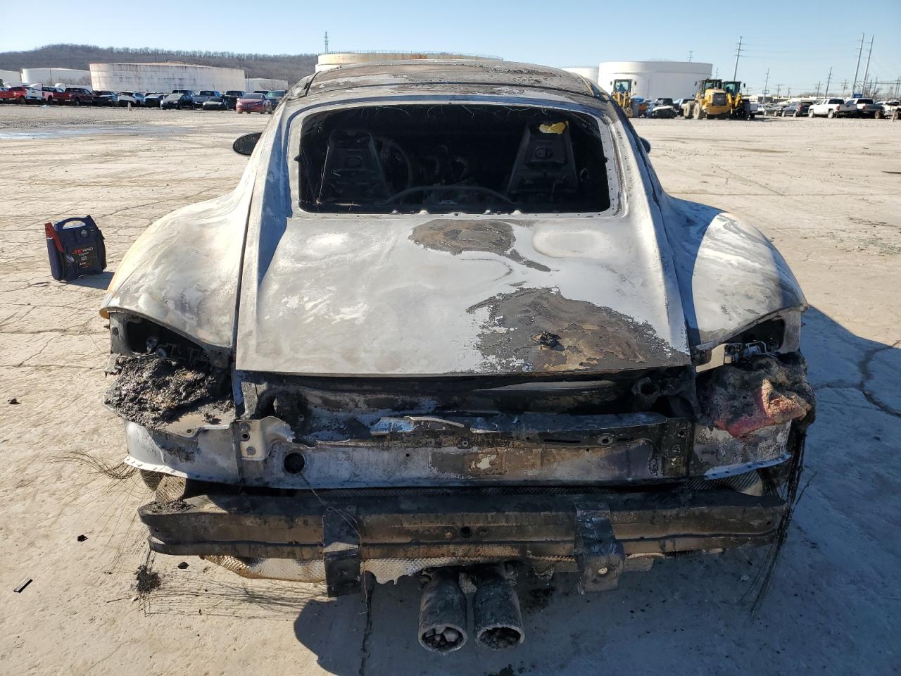 2006 Porsche Cayman VIN WP0AB29896U784389 Copart auction photo, burn damage thumbnail 6