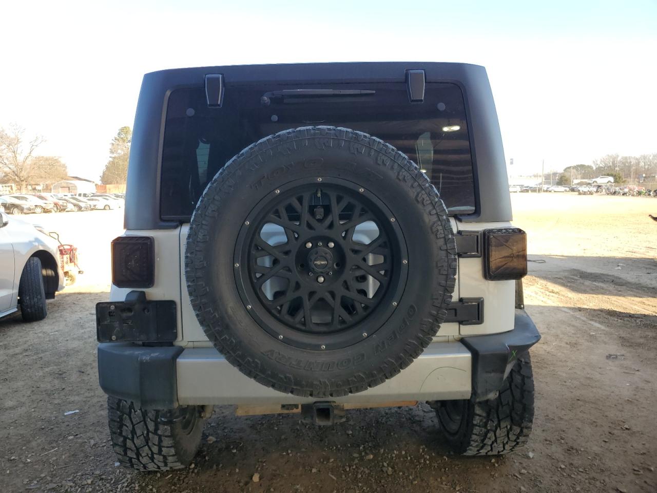 2014 Jeep Wrangler VIN 1C4BJWEG0EL305955 Copart auction photo, rear end / side damage thumbnail 6