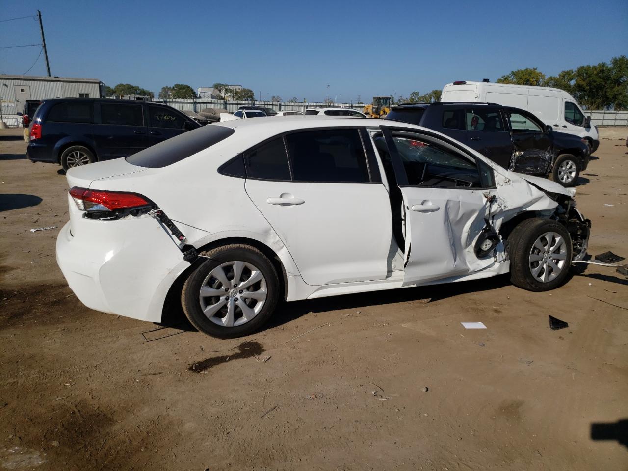 2020 Toyota Corolla VIN JTDEPRAE6LJ001281 Copart auction photo, all over damage thumbnail 3