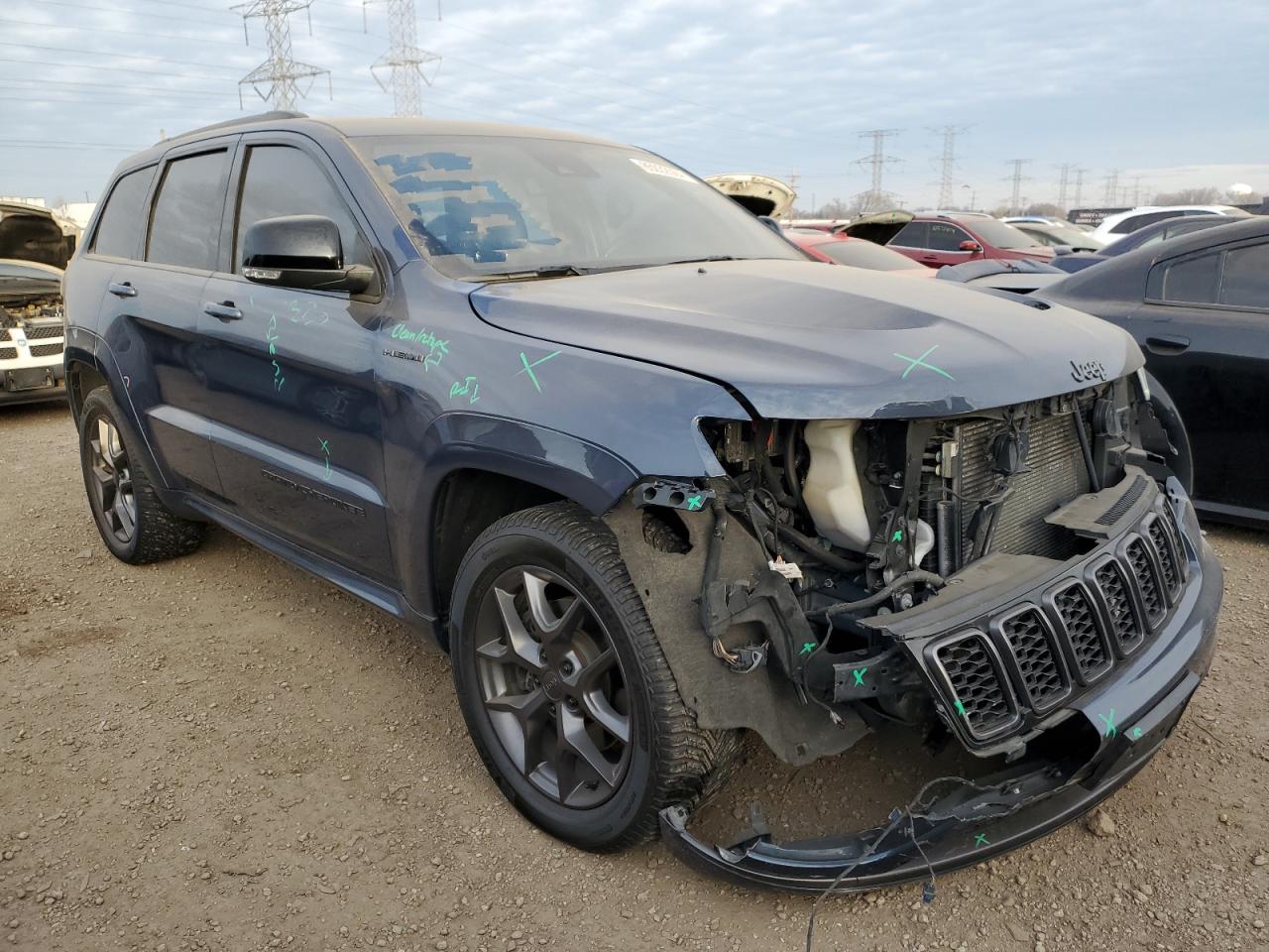 2020 Jeep Grand Cherokee VIN 1C4RJFBT8LC385518 Copart auction photo, front end damage thumbnail 4