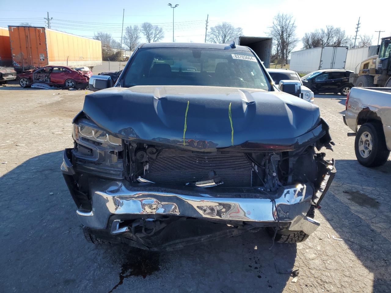 2021 Chevrolet Silverado VIN 1GCUYGED6MZ144359 Copart auction photo, front end damage thumbnail 5