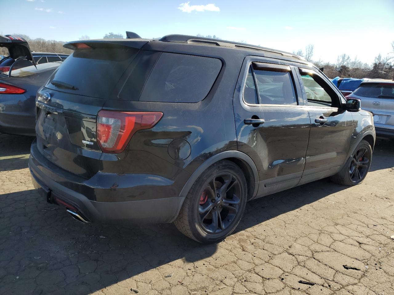 2017 Ford Explorer VIN 1FM5K8GT0HGB04775 Copart auction photo, all over damage thumbnail 3