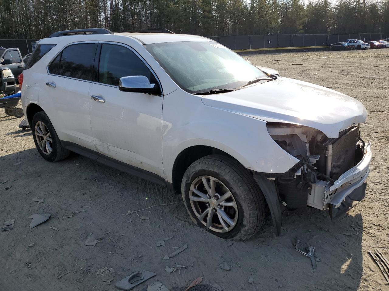2016 Chevrolet Equinox VIN 2GNFLFE30G6293401 Copart auction photo, front end / side damage thumbnail 4
