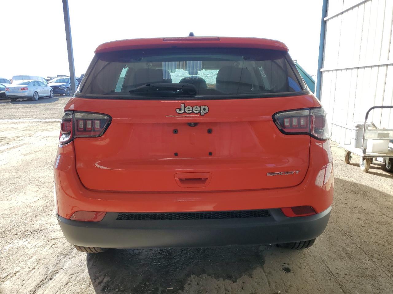2021 Jeep Compass VIN 3C4NJCABXMT542610 Copart auction photo, rollover damage thumbnail 6