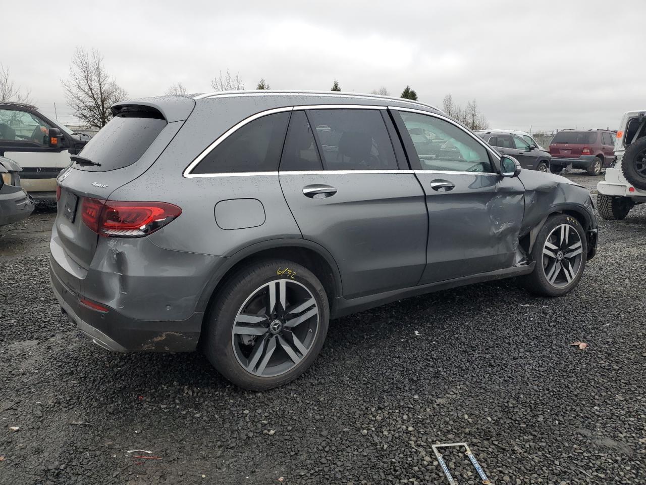 2020 Mercedes-Benz GLC VIN W1N0G8EBXLF845940 Copart auction photo, all over damage thumbnail 3