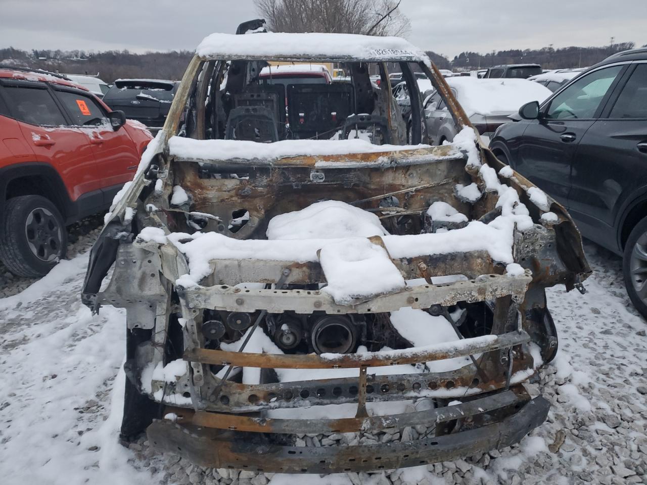 2022 Chevrolet Tahoe VIN 1GNSKRKD9NR327823 Copart auction photo, burn damage thumbnail 5