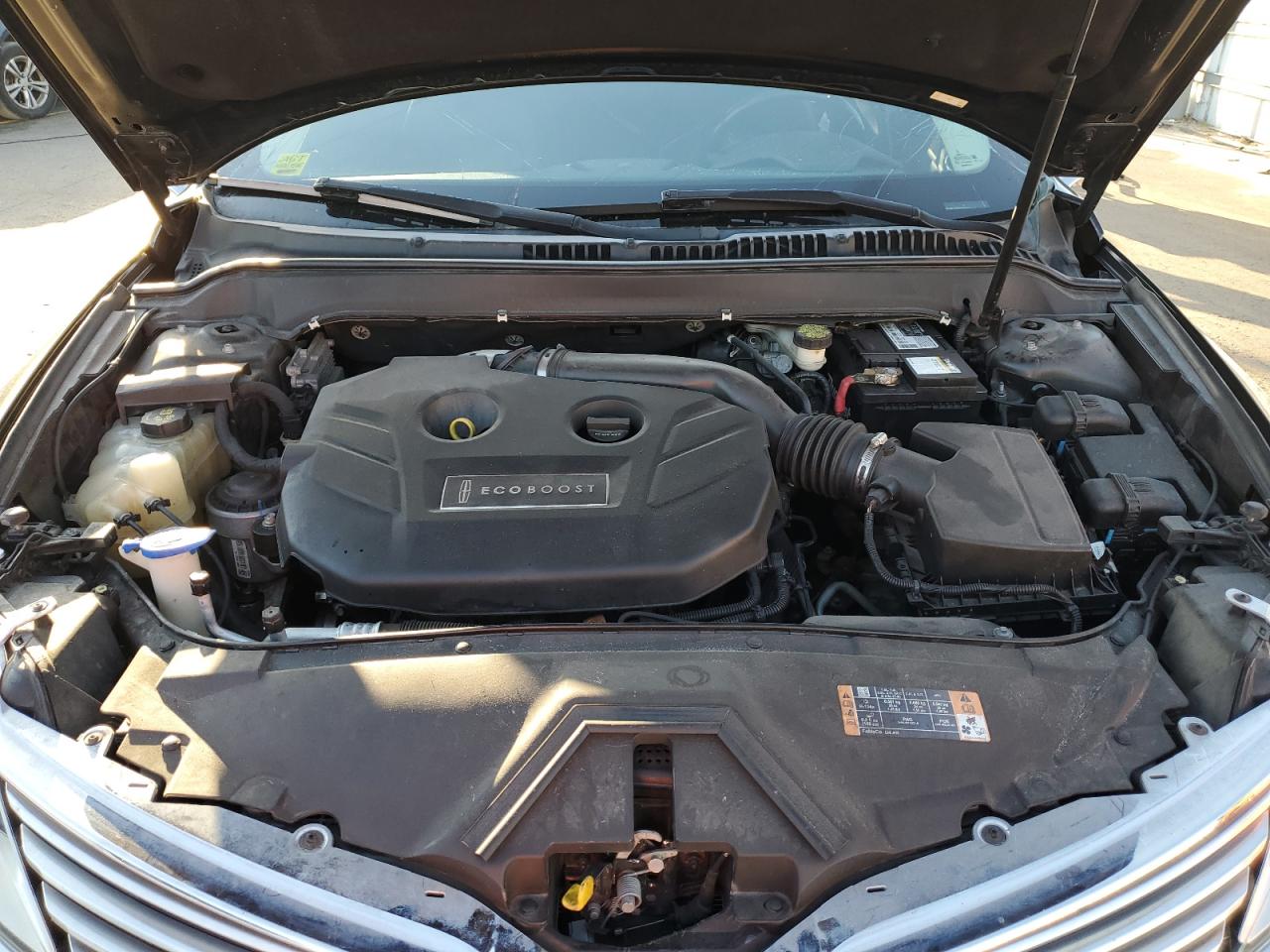 2015 Lincoln MKZ VIN 3LN6L2G92FR606020 Copart auction photo, all over damage thumbnail 12