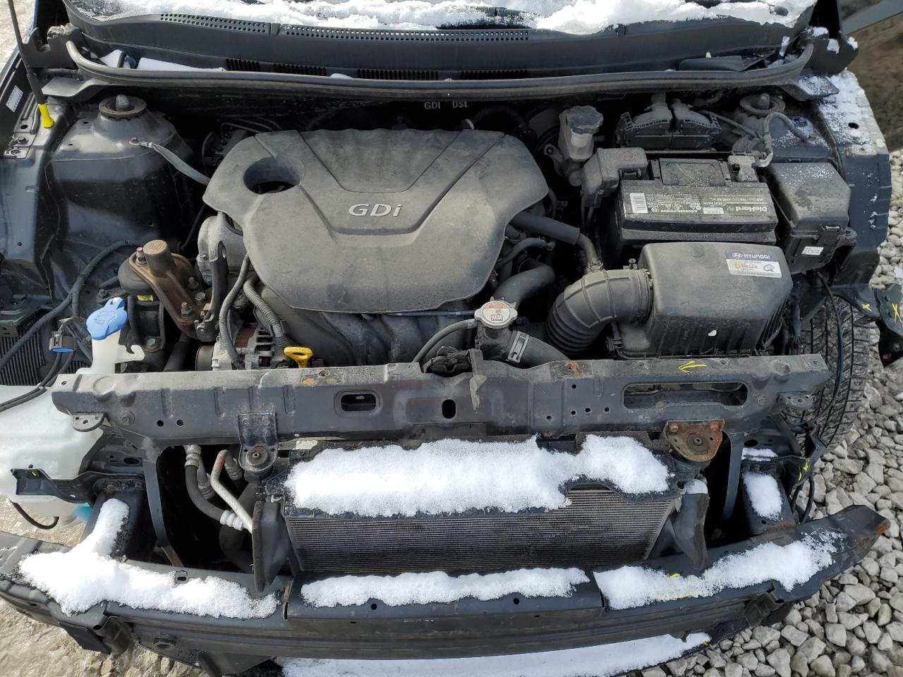 2016 Hyundai Accent VIN KMHCT5AEXGU241610 Copart auction photo, front end damage thumbnail 11