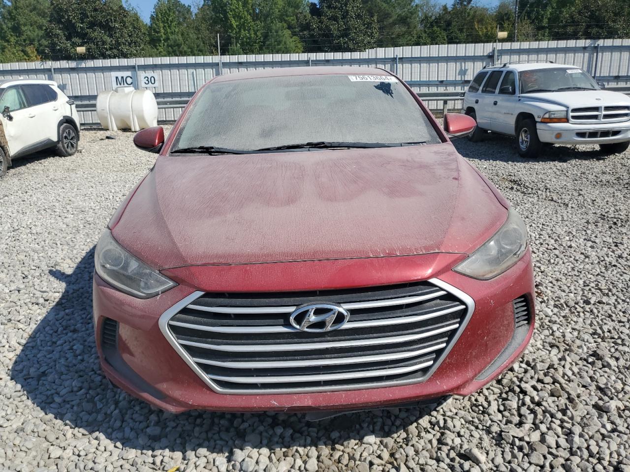 2017 Hyundai Elantra VIN 5NPD74LF9HH211359 Copart auction photo, vandalism damage thumbnail 5