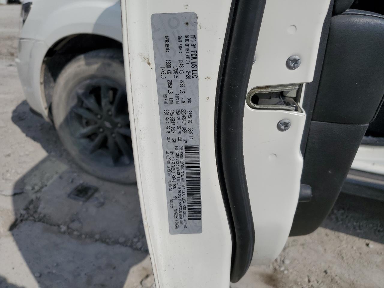 2020 Dodge Journey VIN 3C4PDCAB9LT199741 Copart auction photo, front end / rear end damage thumbnail 14