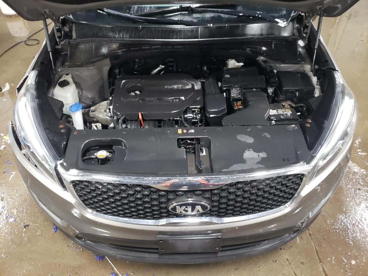 2016 KIA Sorento VIN 5XYPGDA32GG070145 Copart auction photo, side / front end damage thumbnail 11
