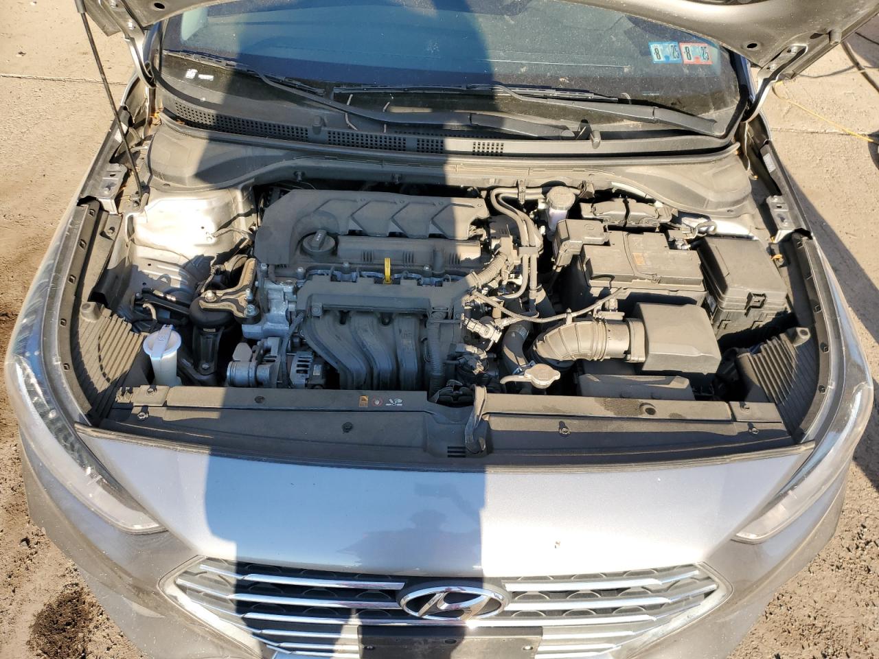 2021 Hyundai Accent VIN 3KPC24A61ME150276 Copart auction photo, side / rear end damage thumbnail 11