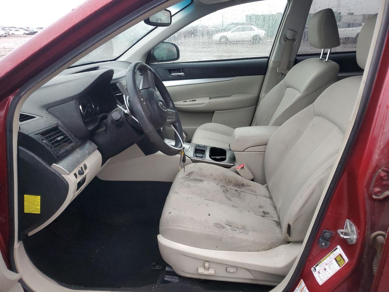 2011 Subaru Outback VIN 4S4BREGC7B2353527 Copart auction photo, burn - engine damage thumbnail 7