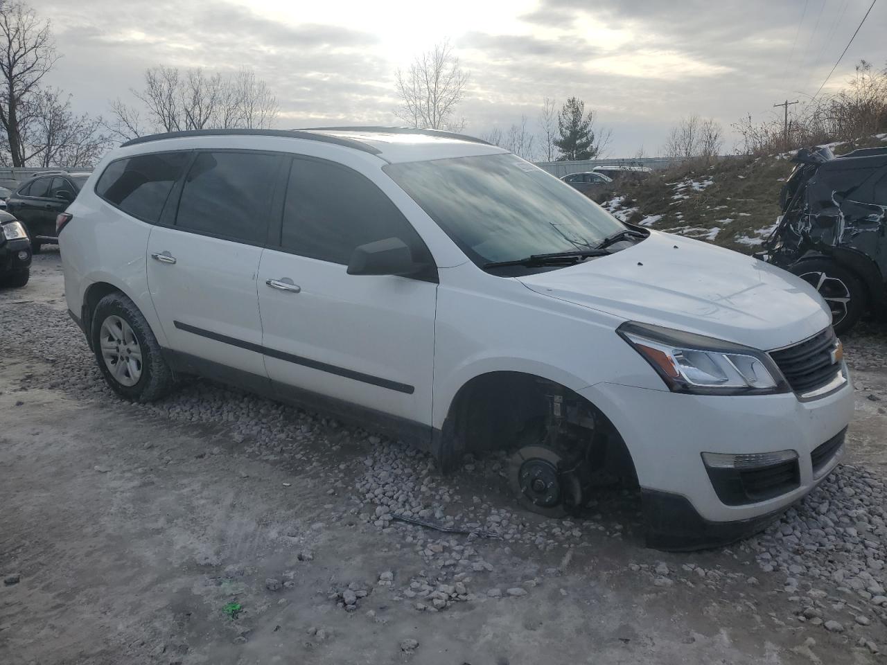 2016 Chevrolet Traverse VIN 1GNKRFED6GJ333845 Copart auction photo, side damage thumbnail 4
