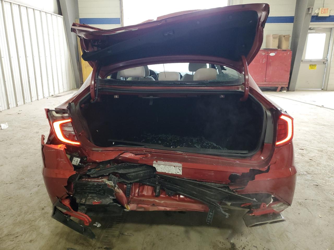2023 Hyundai Sonata VIN KMHL64JA9PA281905 Copart auction photo, rear end damage thumbnail 6