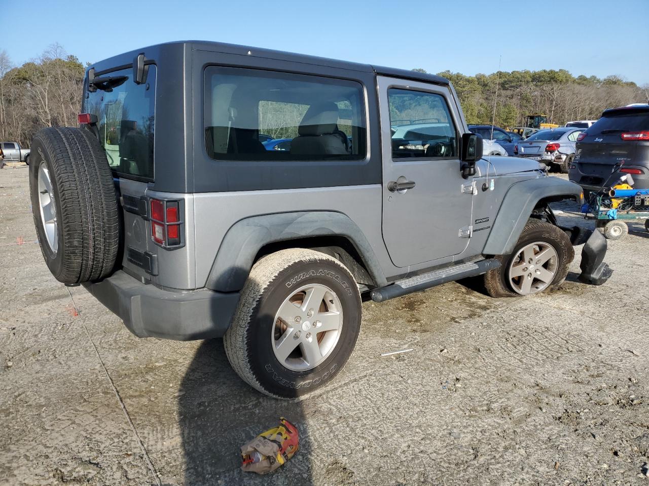 2013 Jeep Wrangler VIN 1C4AJWAG5DL623926 Copart auction photo, front end damage thumbnail 3