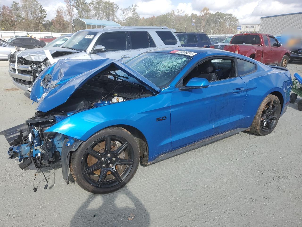 2020 Ford Mustang VIN 1FA6P8CF1L5142150 Copart auction photo, front end damage thumbnail 2