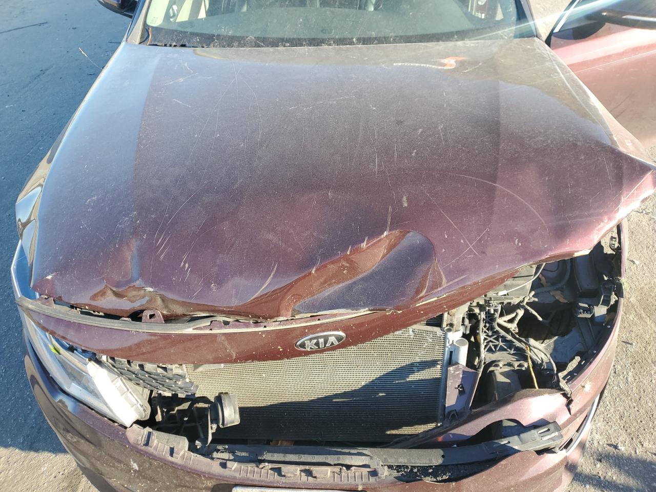 2018 KIA Optima VIN 5XXGT4L3XJG181787 Copart auction photo, front end damage thumbnail 11