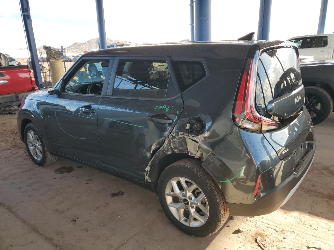 2023 KIA Soul VIN KNDJ23AU7P7204491 Copart auction photo, side damage thumbnail 2