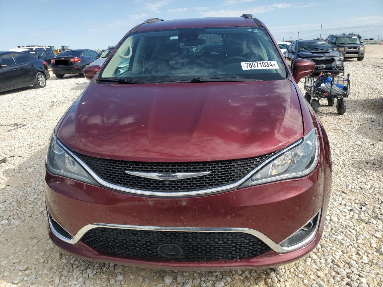 2017 Chrysler Pacifica VIN 2C4RC1EG2HR578466 Copart auction photo, side damage thumbnail 5