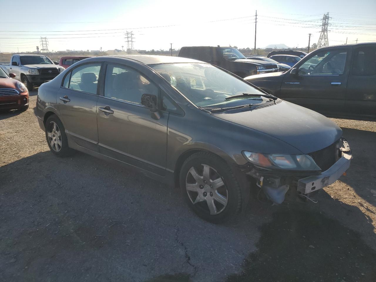 2009 Honda Civic VIN 19XFA16559E044323 Copart auction photo, all over / undercarriage damage thumbnail 4