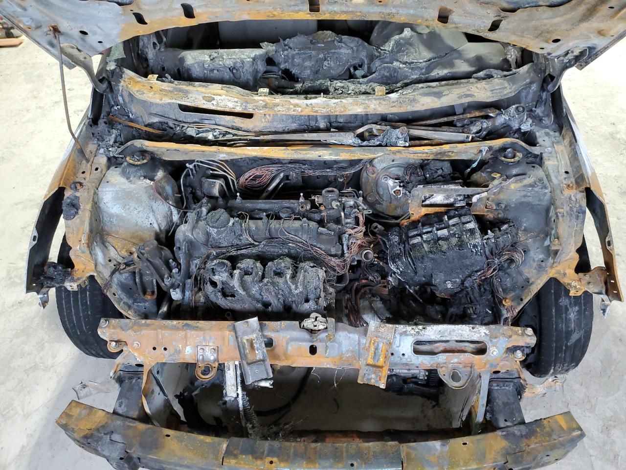 2016 Hyundai Accent VIN KMHCT5AE9GU243283 Copart auction photo, burn - engine damage thumbnail 11