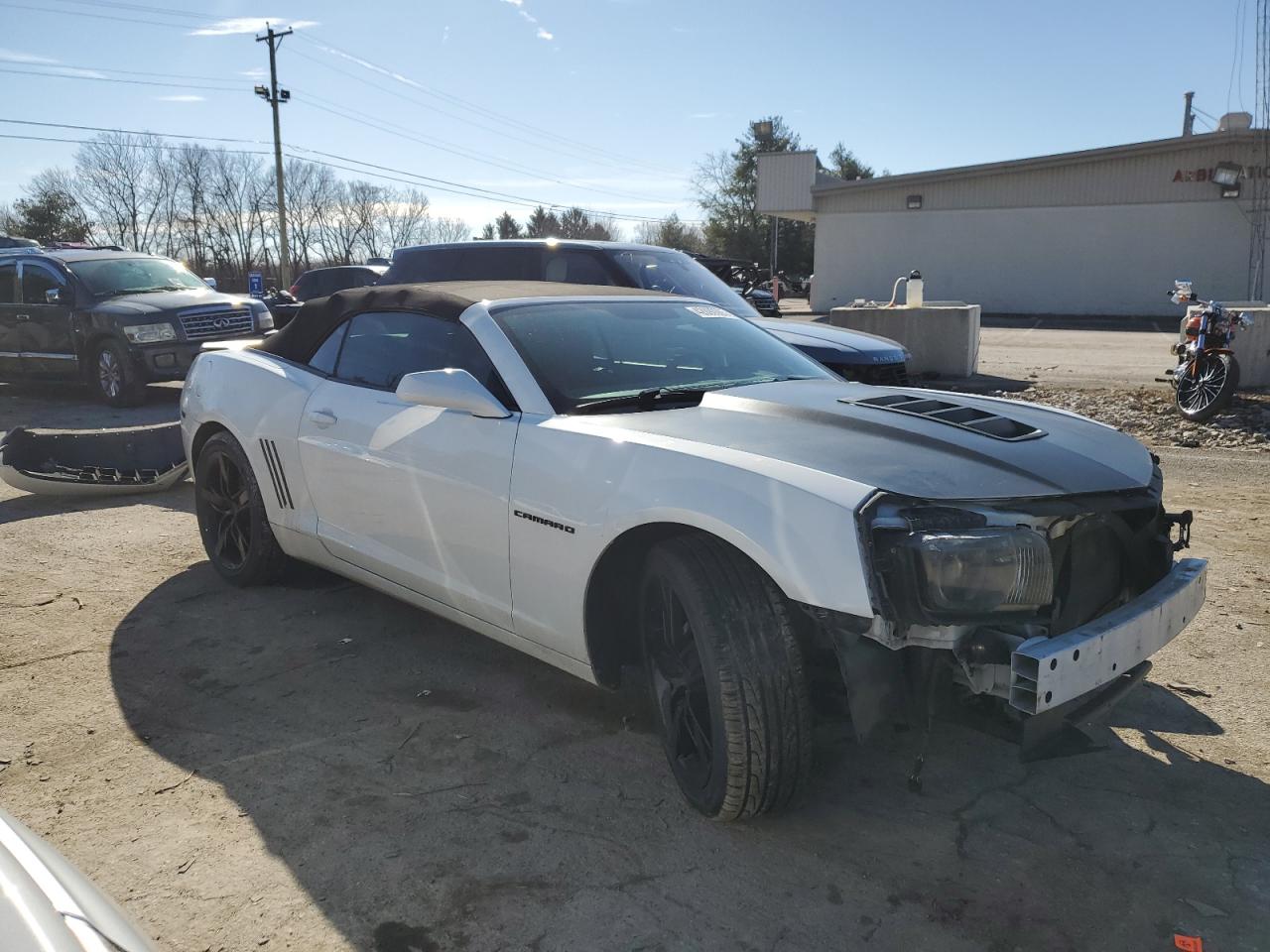 2013 Chevrolet Camaro VIN 2G1FC3D30D9217897 Copart auction photo, front end / undercarriage damage thumbnail 4