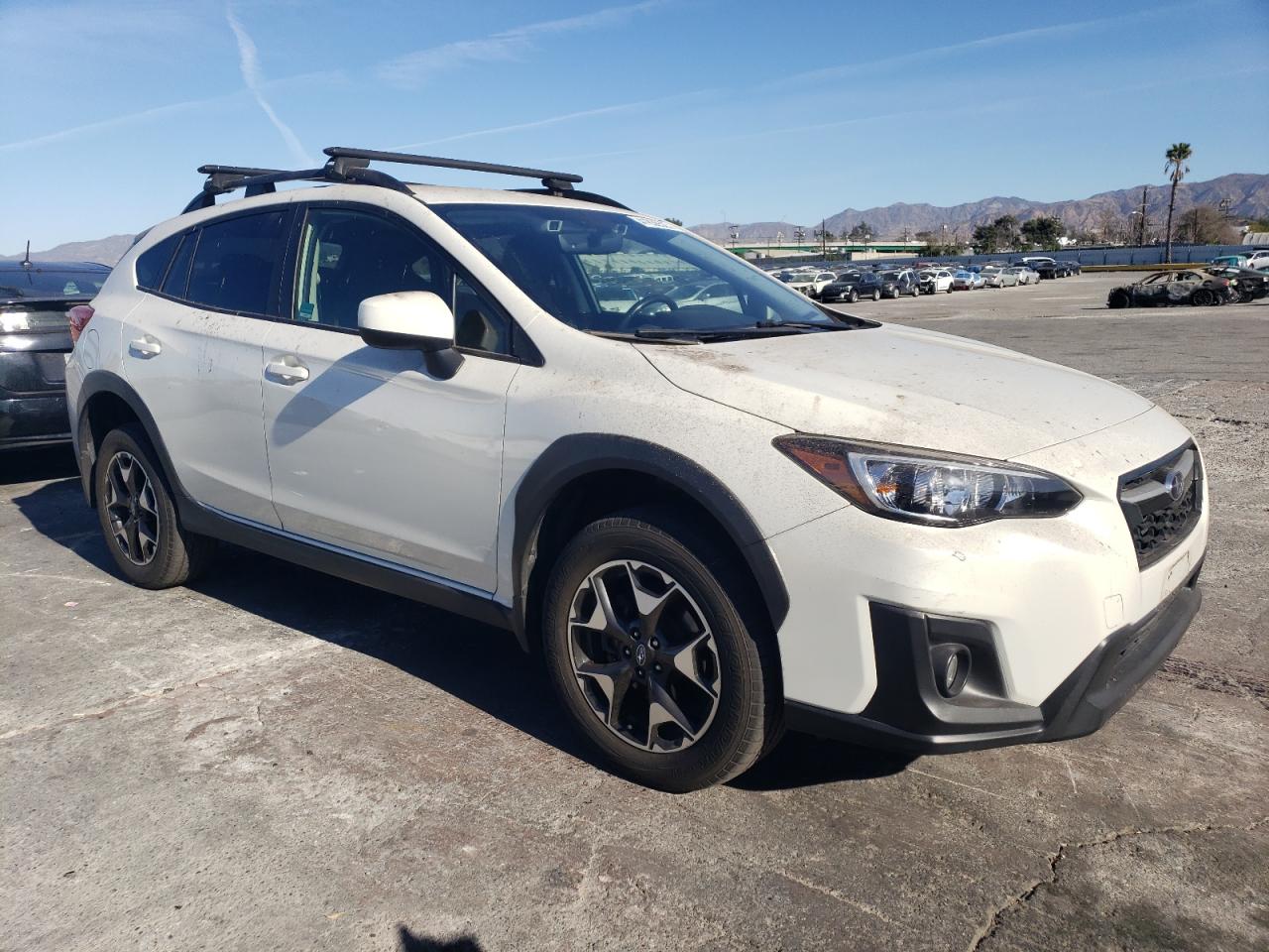 2020 Subaru XV VIN JF2GTAPC5L8209222 Copart auction photo, burn damage thumbnail 4
