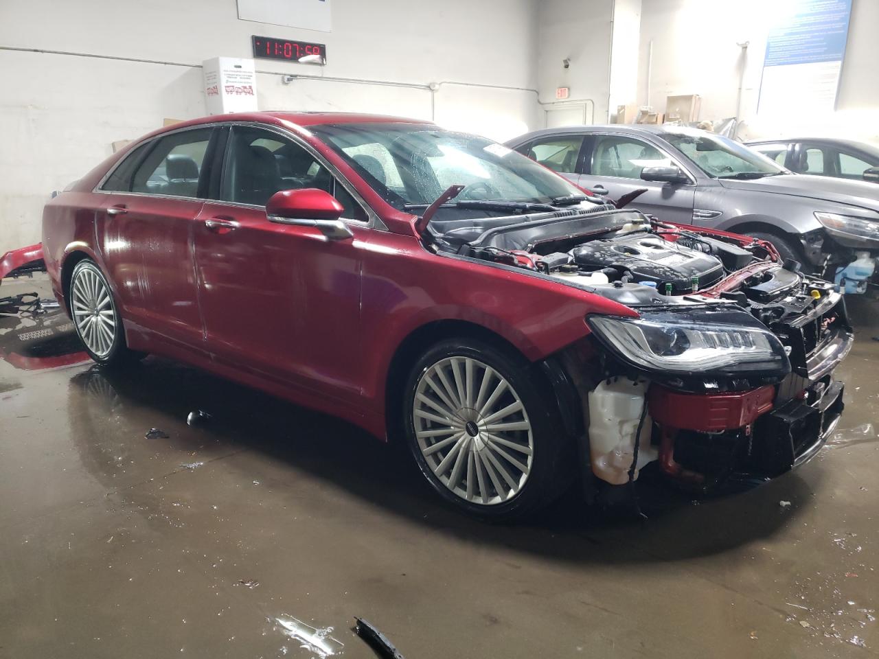 2017 Lincoln MKZ VIN 3LN6L5E91HR606324 Copart auction photo, front end damage thumbnail 4